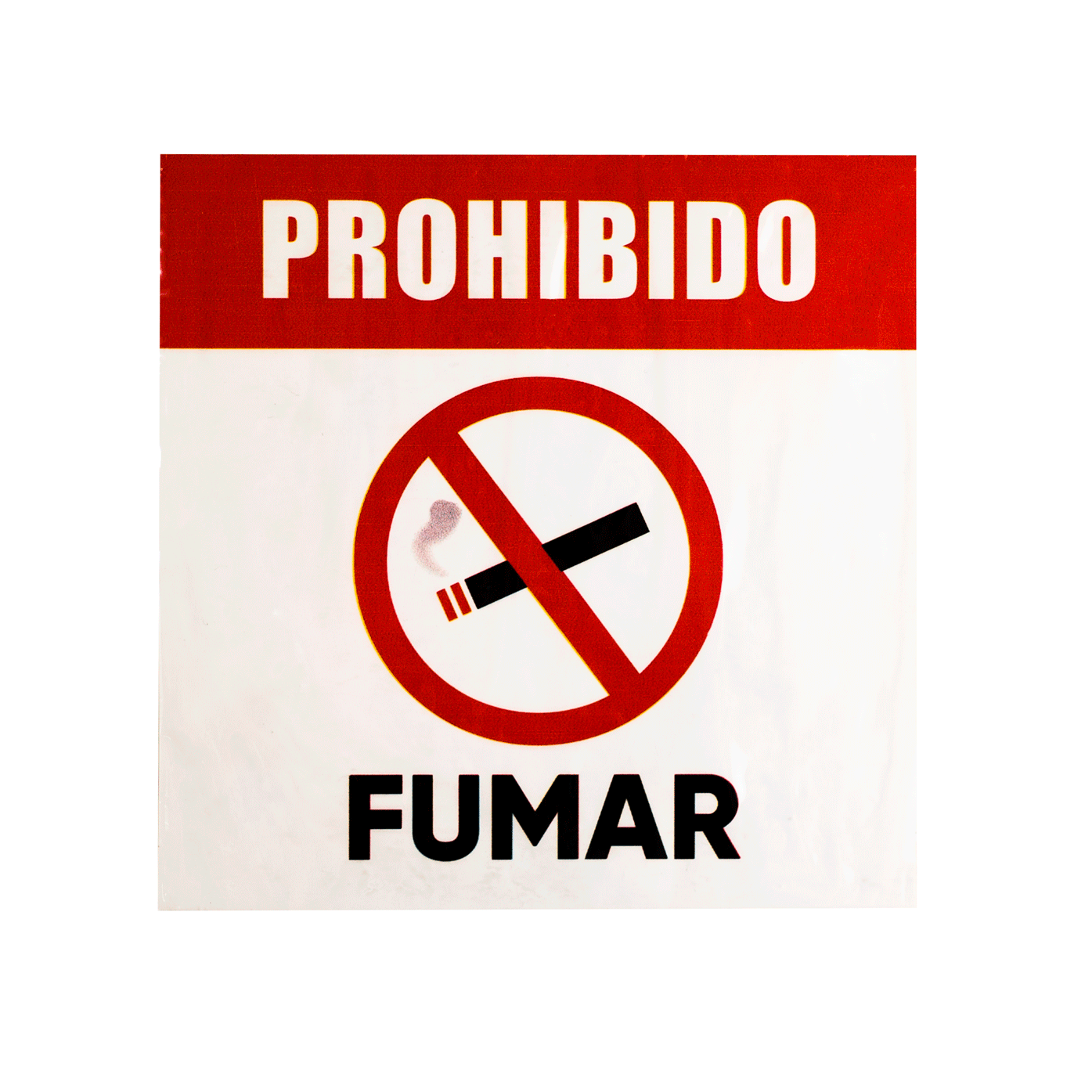 Cartel Adhesivo Prohibido Fumar 12 X 17 Cm